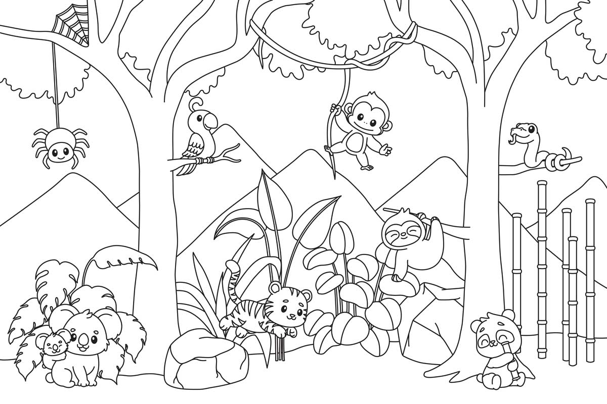 Colour-in Wallpaper