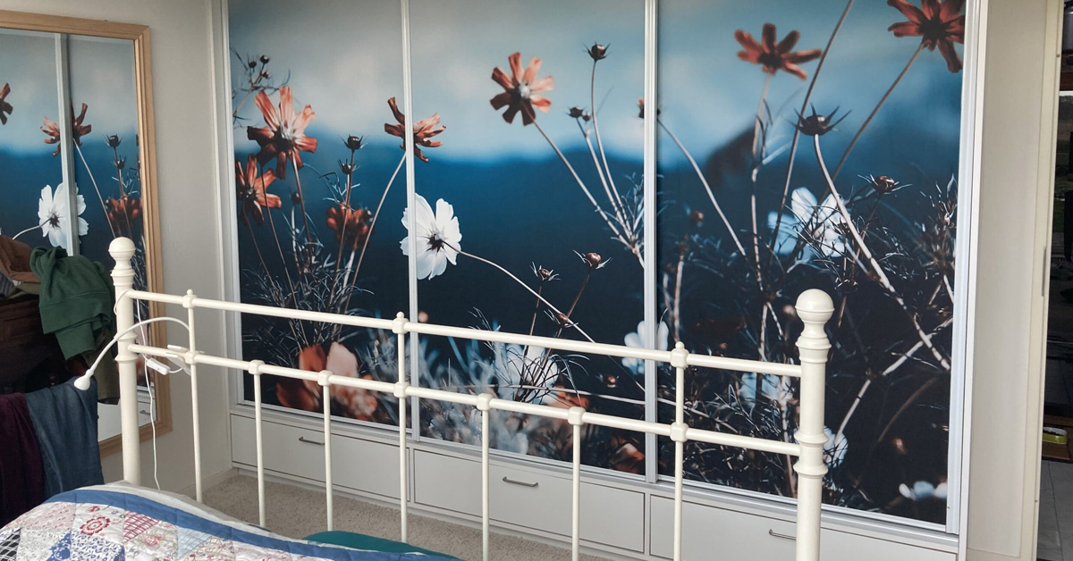 Photo Wallpaper with Flower Fields