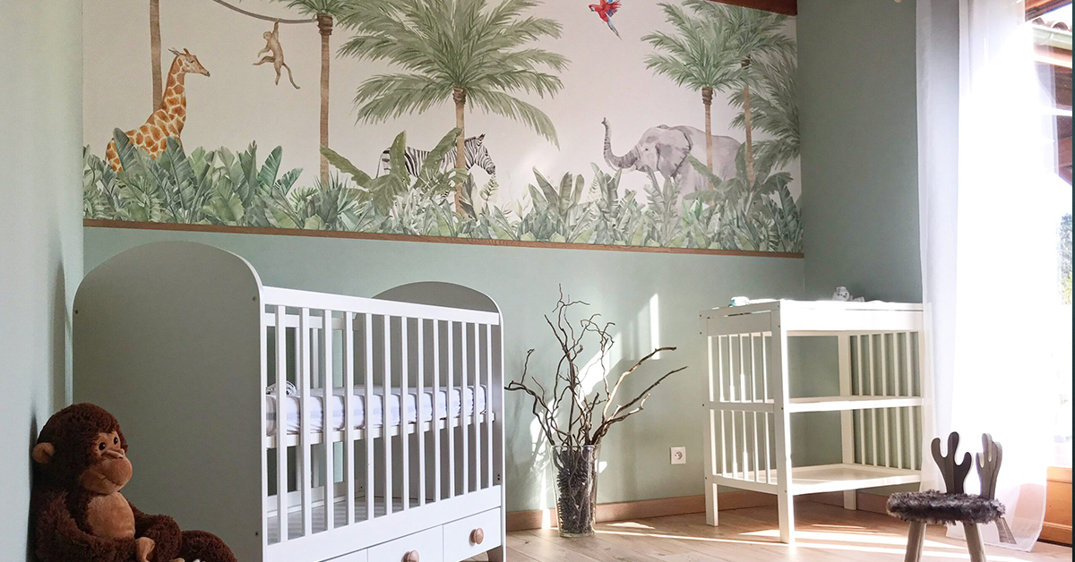 Photo wallpaper for the baby rooms