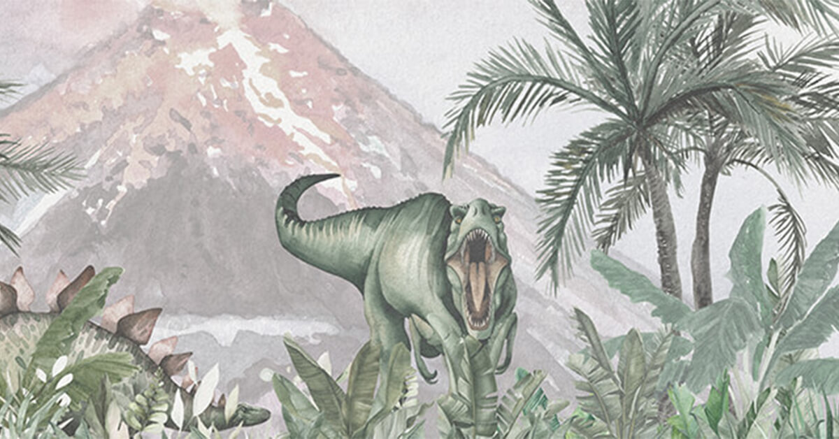 Lemonwalls dinosaurs wallpaper