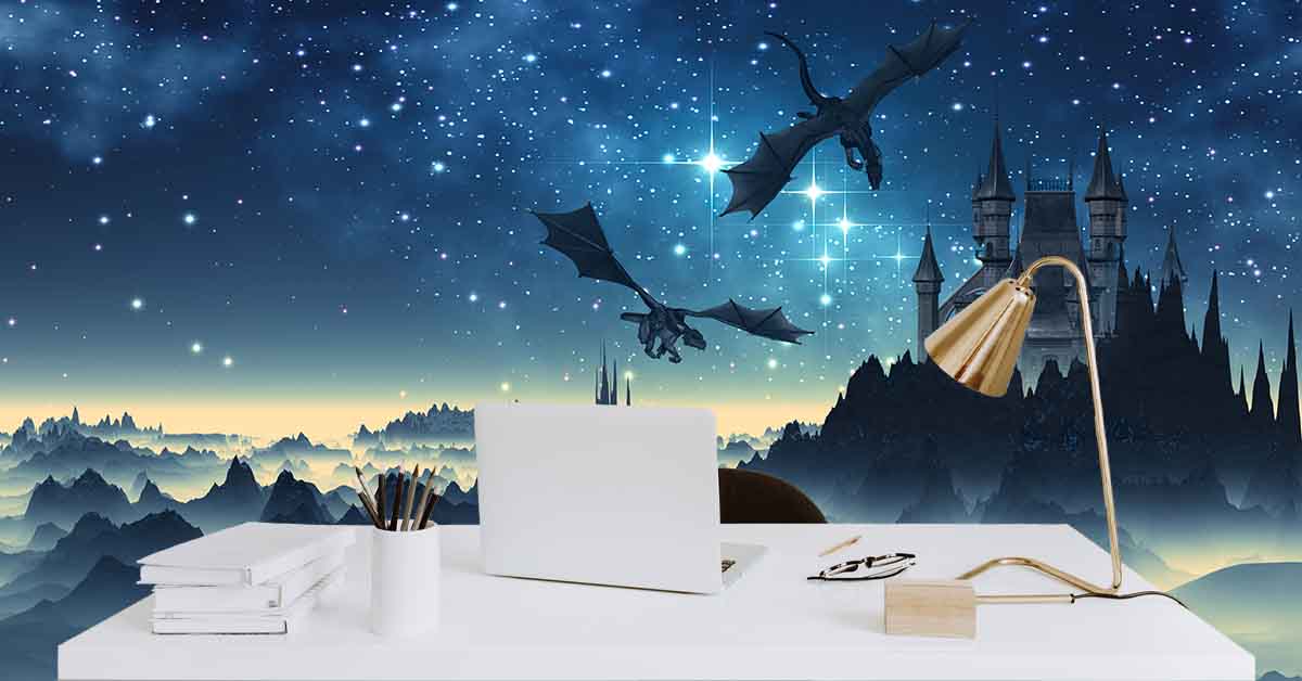 Wall Mural Hogwarts Castle Harry Potter Photo Wallpaper Children's