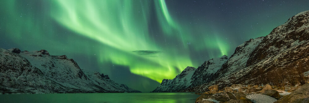 Photo wallpaper with Nortern Light scenes Photo wallpaper with Nortern Light scenes