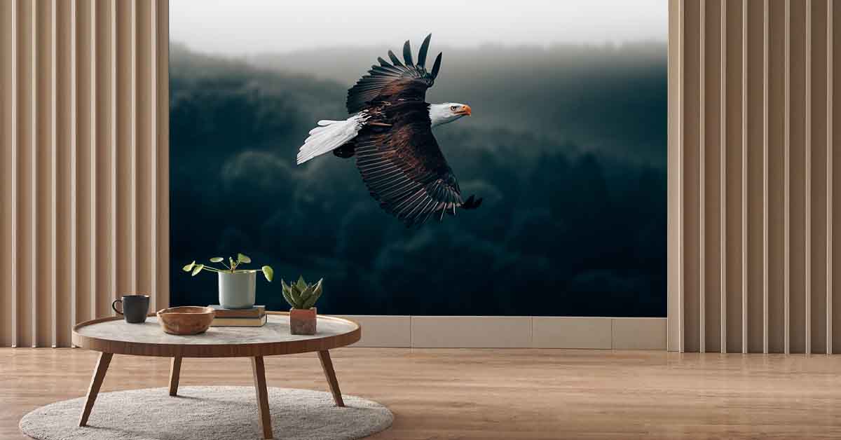 Wallpaper with wild animals 