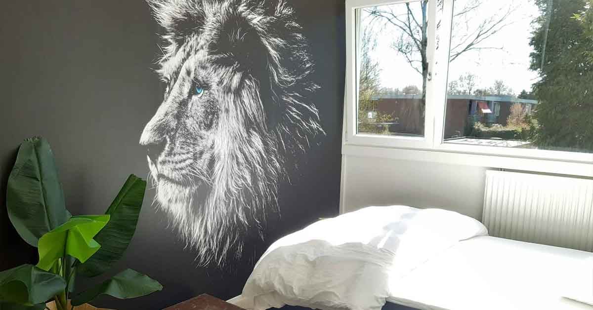 Photo wallpaper with safari animals