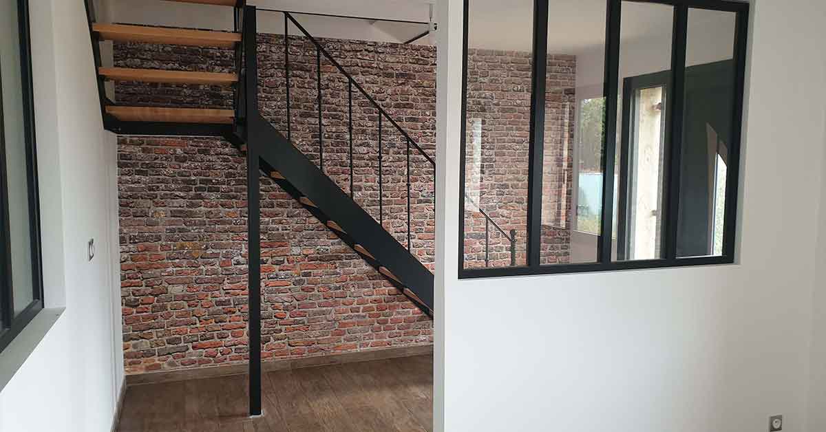 Brick effect wallpaper