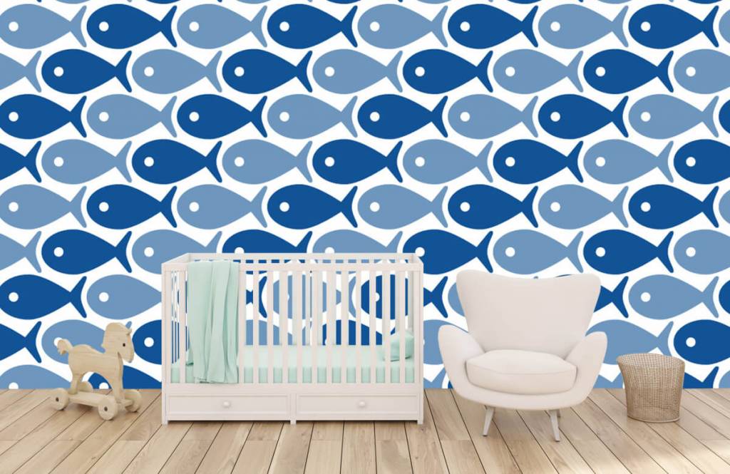 Aquatic Animals - Blue fish - Children's room 1