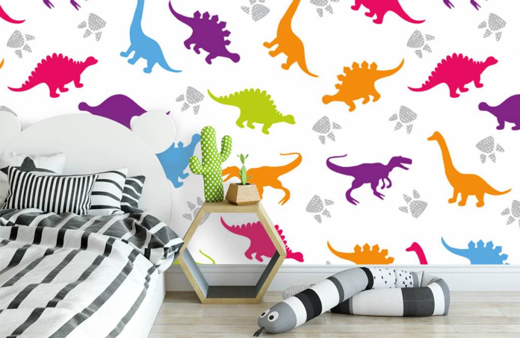 Boys wallpaper - Dinners and paws - Children's room 1