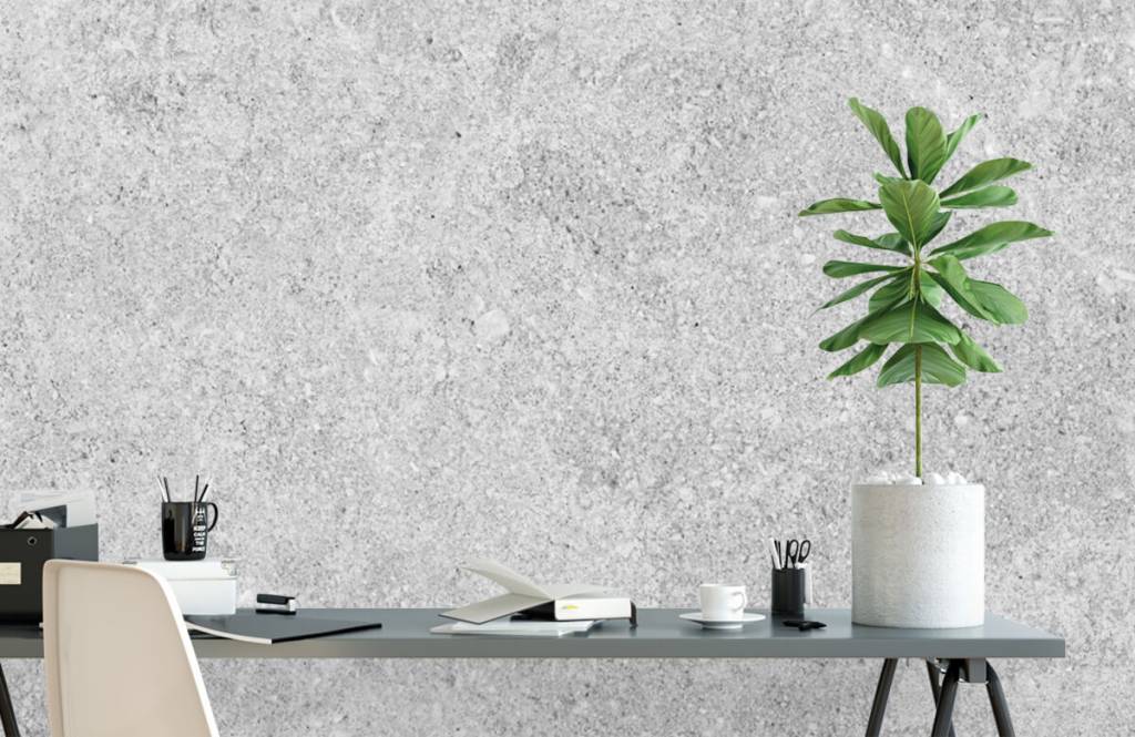 Concrete look wallpaper - Grey concrete structure - Kitchen 6
