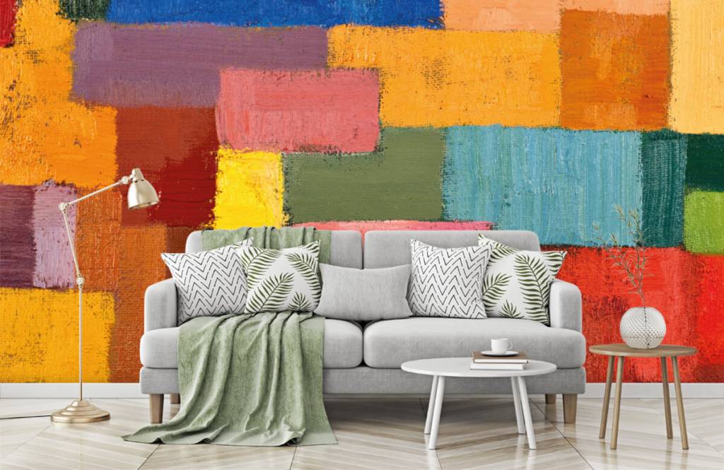 Abstract - Colorful surface distribution - Living room 7
