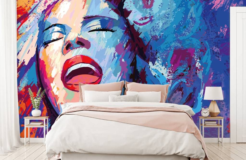 Modern  - Painting of an abstract woman - Teenage room 2