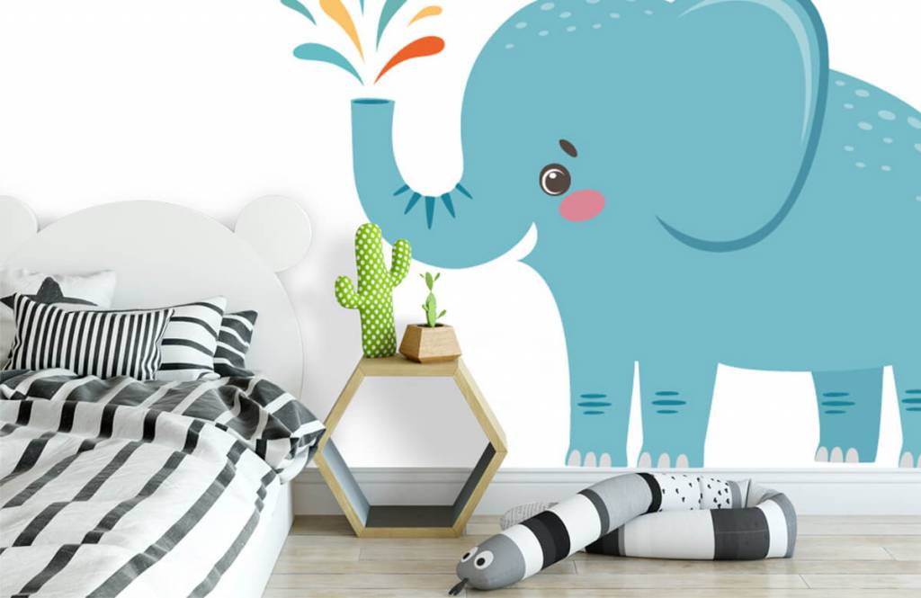 Elephants - Cheerful elephant - Baby room 2