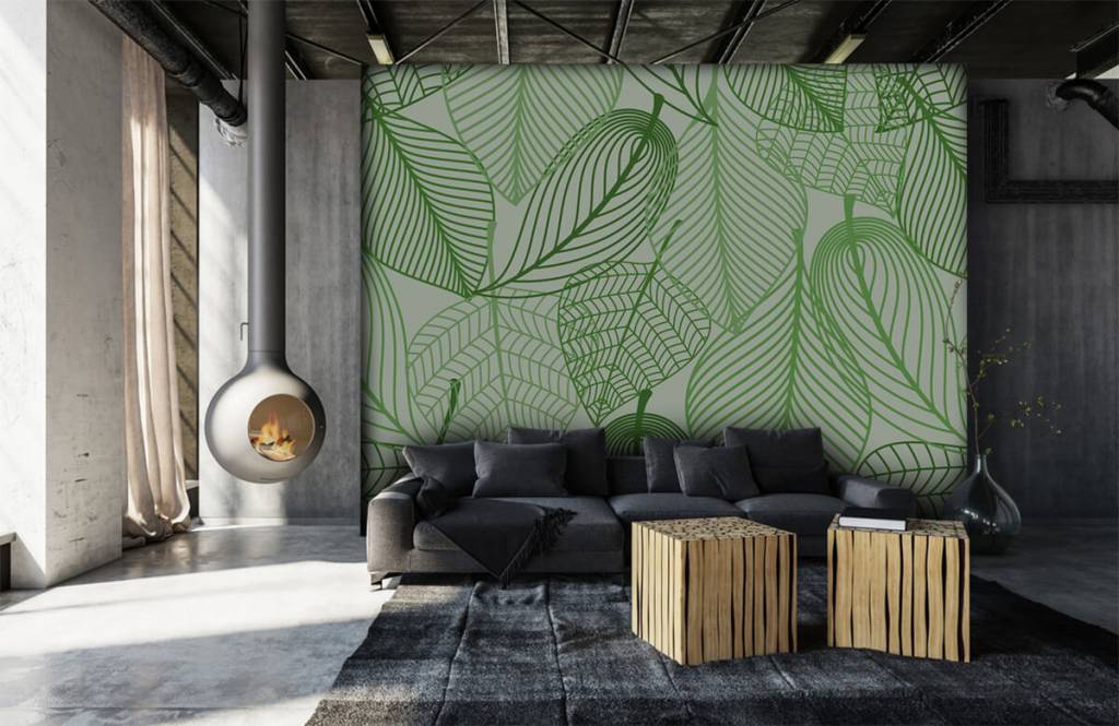 Other - Green leaves drawn - Bedroom 1