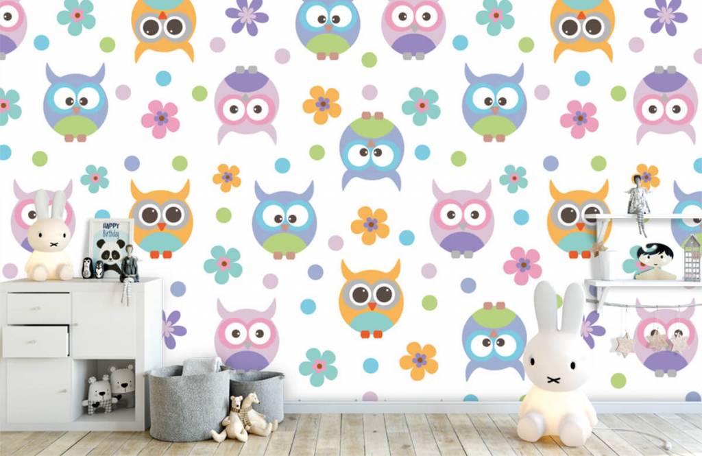 Other - Wallpaper with owls - Children's room 4