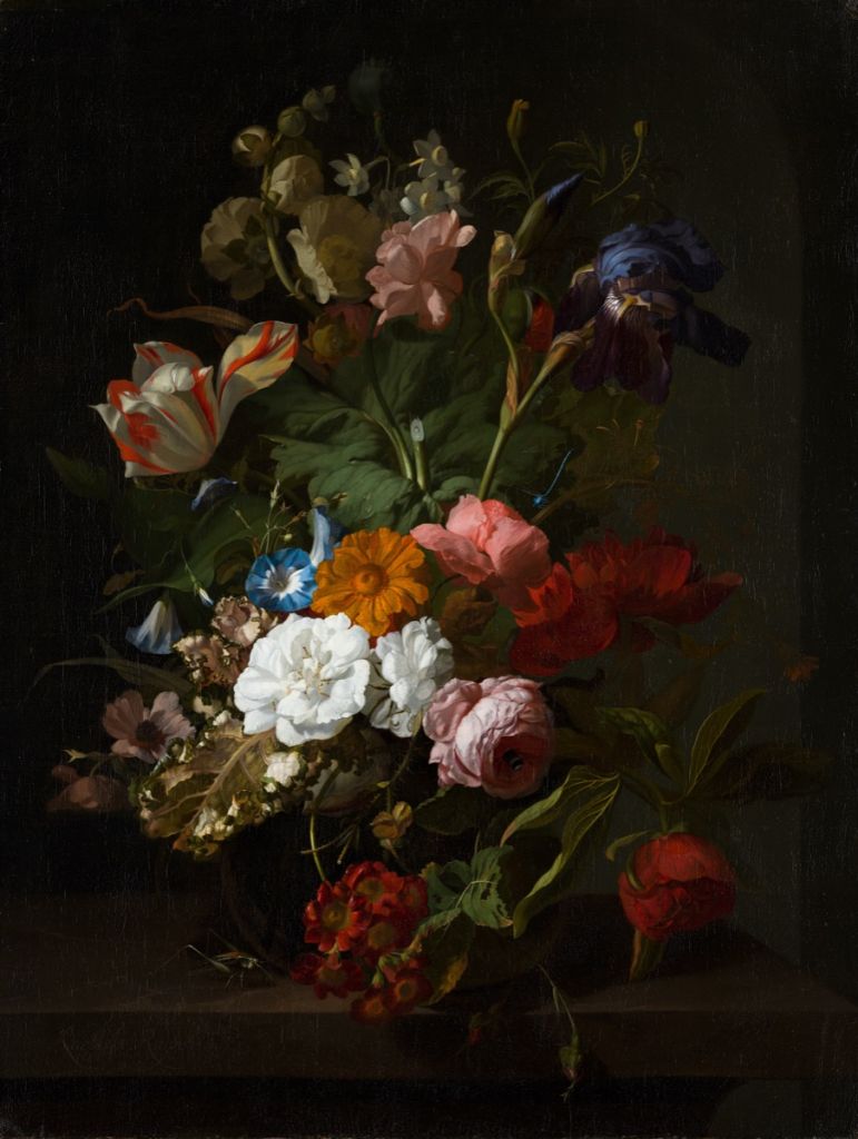 Vase with flowers, Jan Davidsz