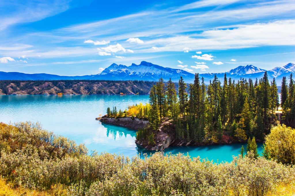 Abraham Lake in Canada