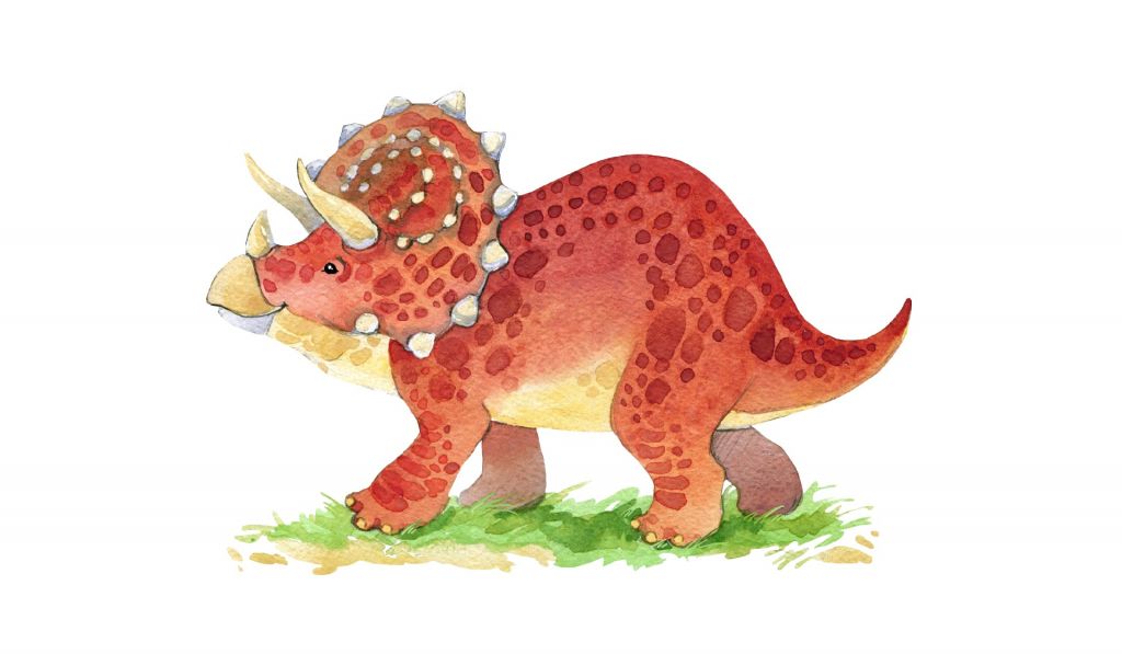 Cute Triceratops dinosaur