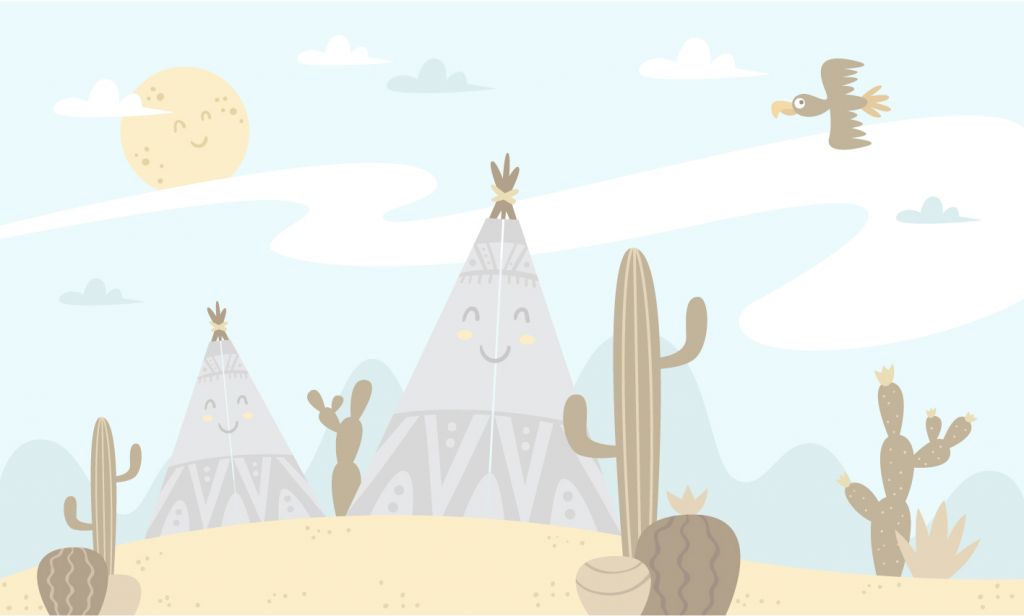 Tipis in the desert