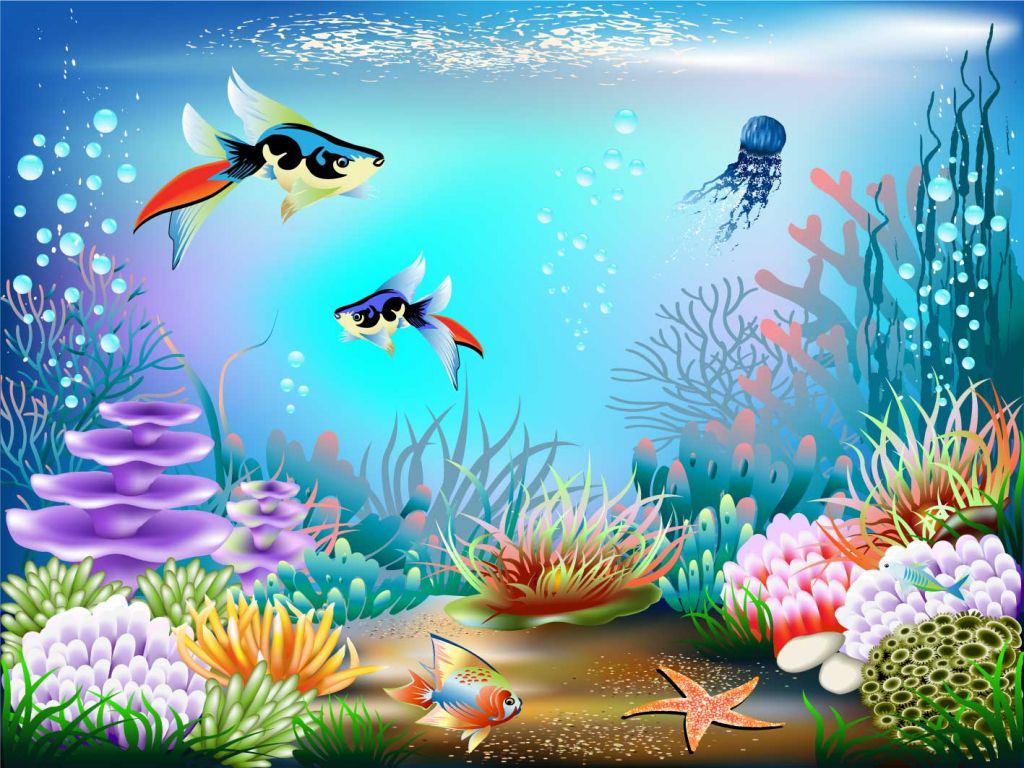 Fishes in the sea