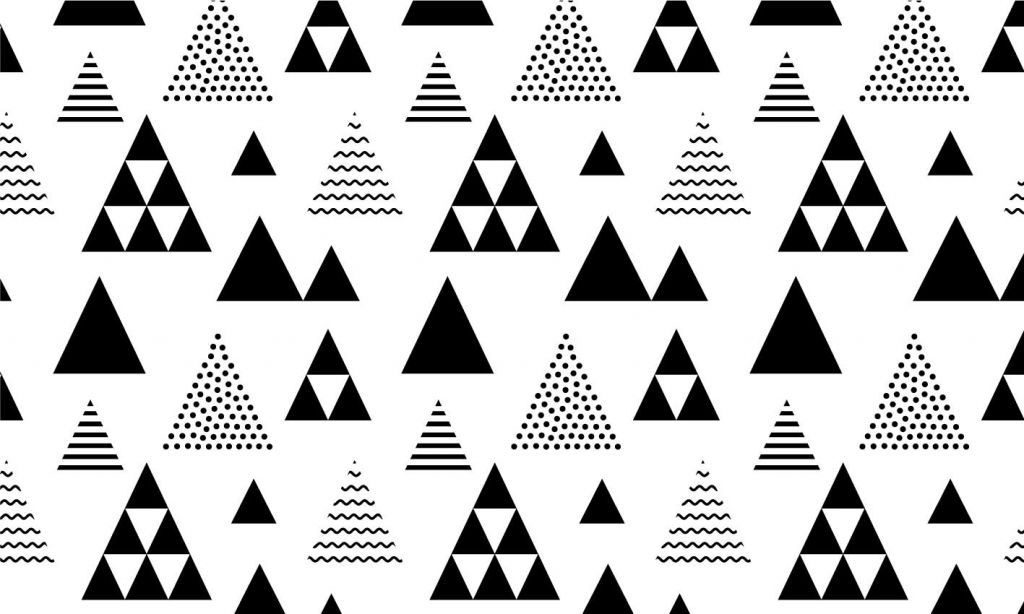 Triangles in black and white
