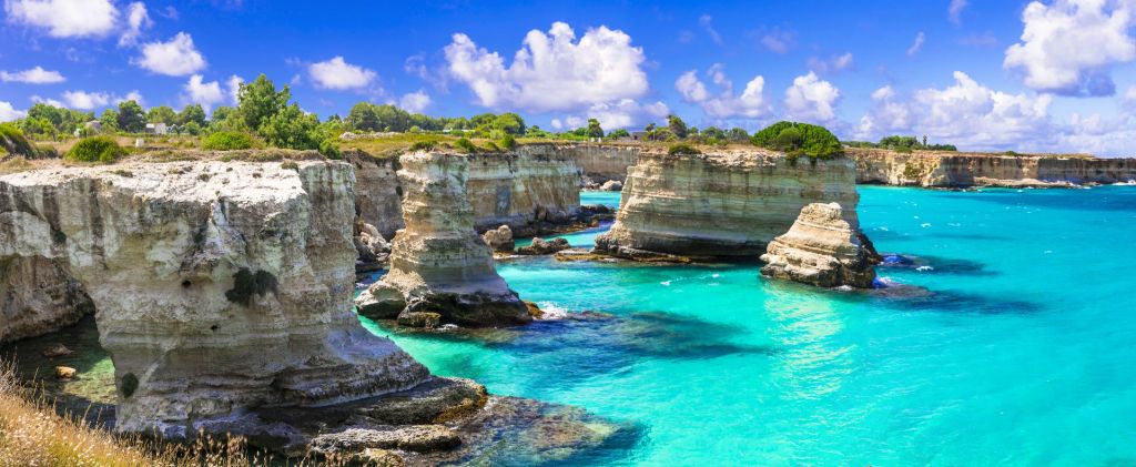 Rock formation on the coast