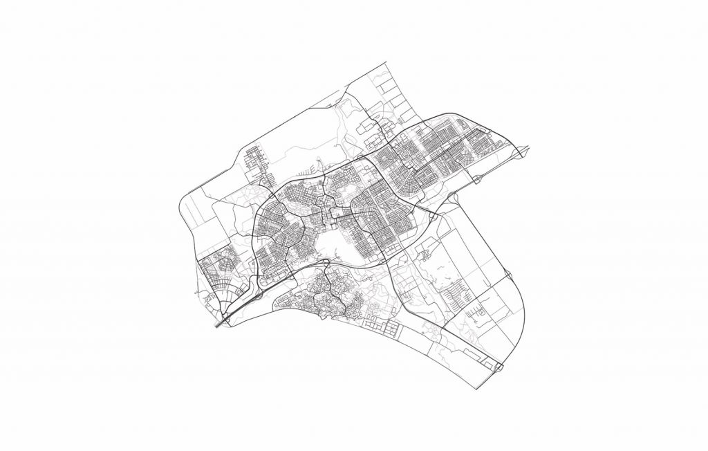 Floor plan of Almere, white