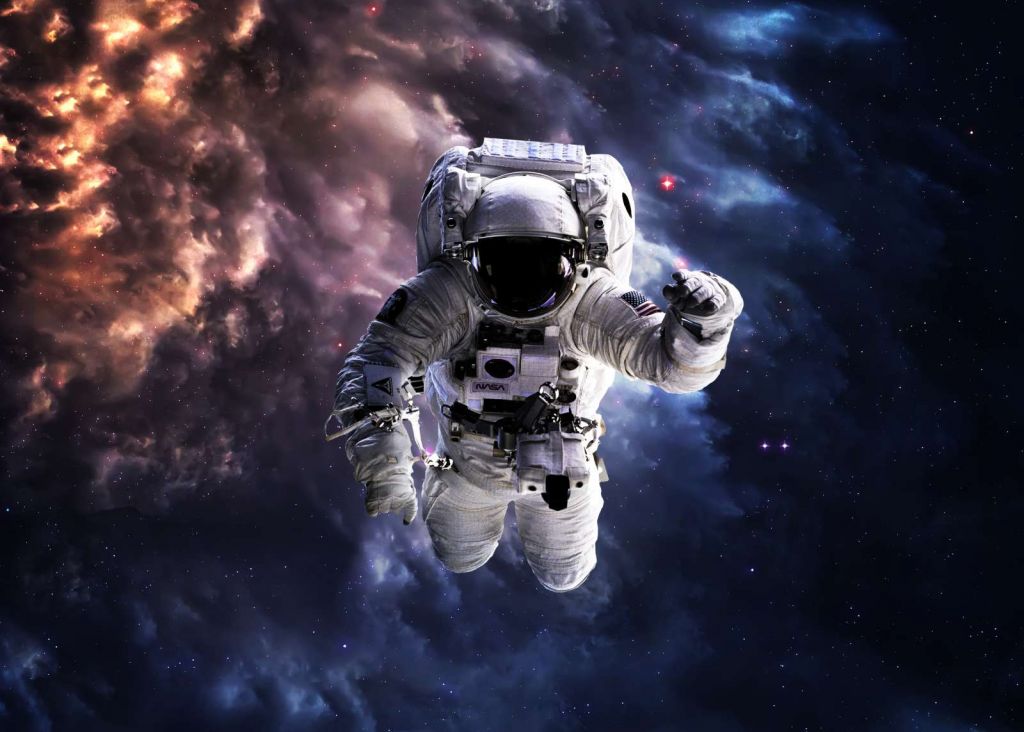 Astronaut in de ruimte