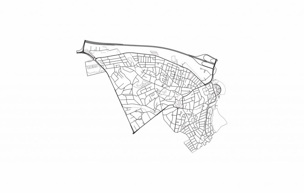 Map of Baarn, white