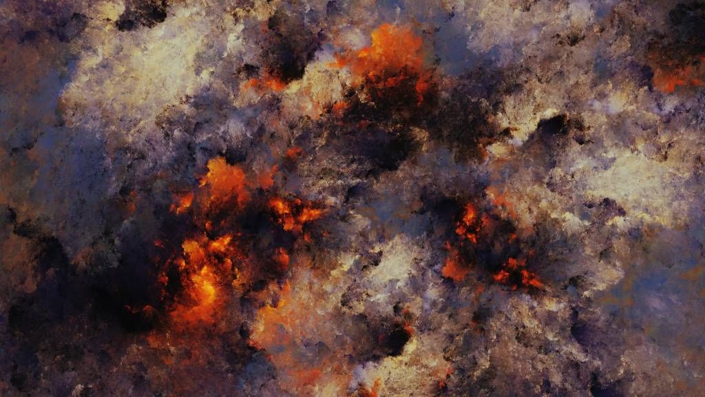 Dark abstract clouds of smoke