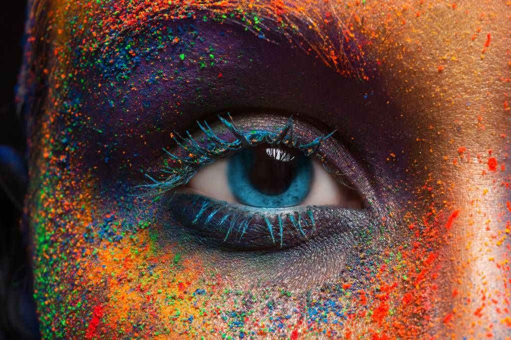 Colourful eye