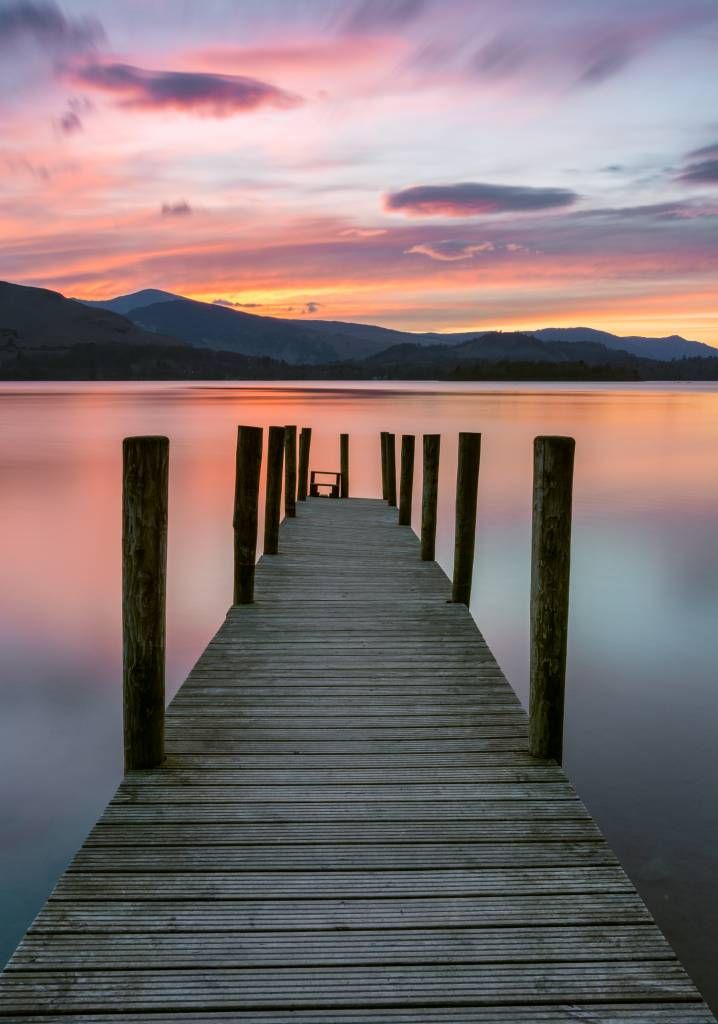 Scaffolding at pink sunset