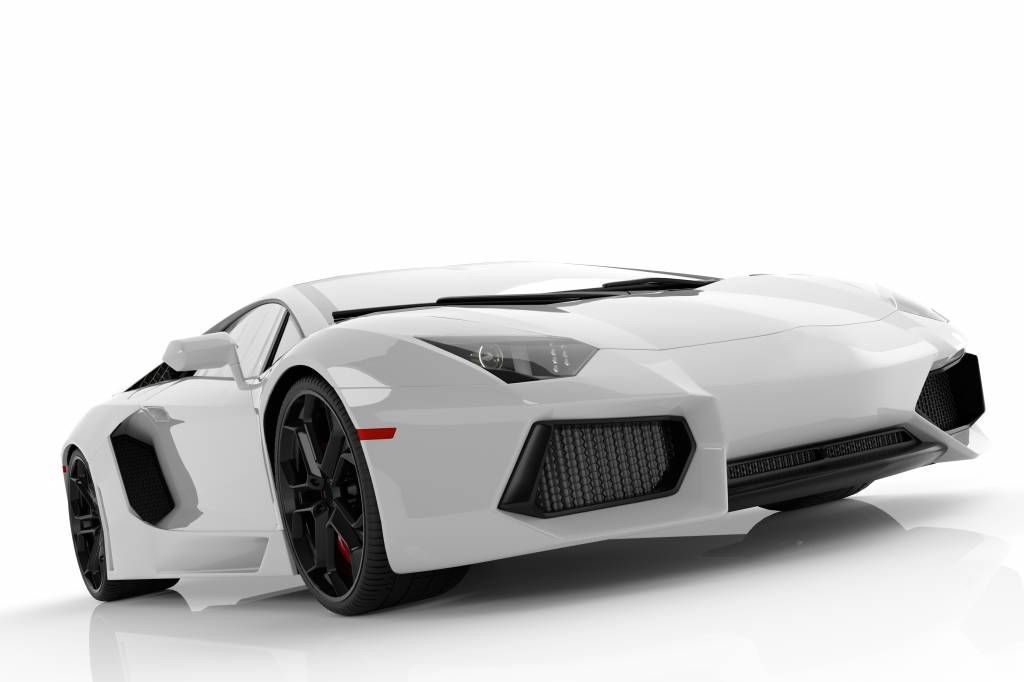 White supercar