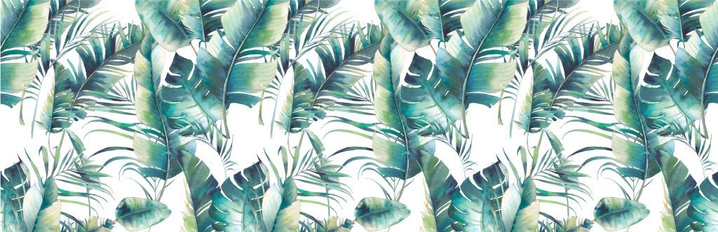 Painted palm leaves