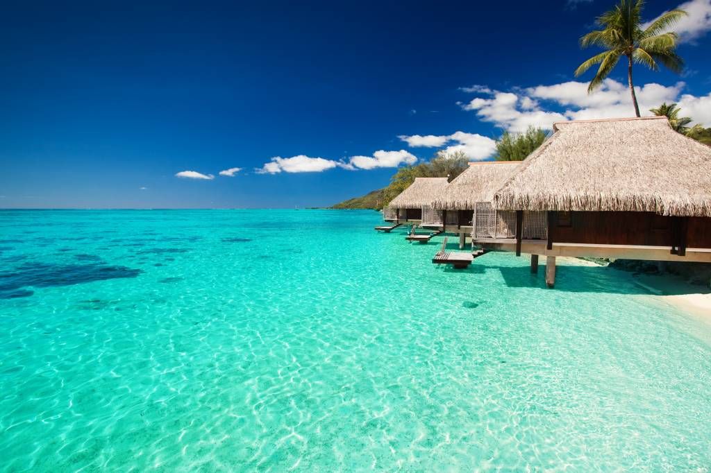 Cottages in the Maldives