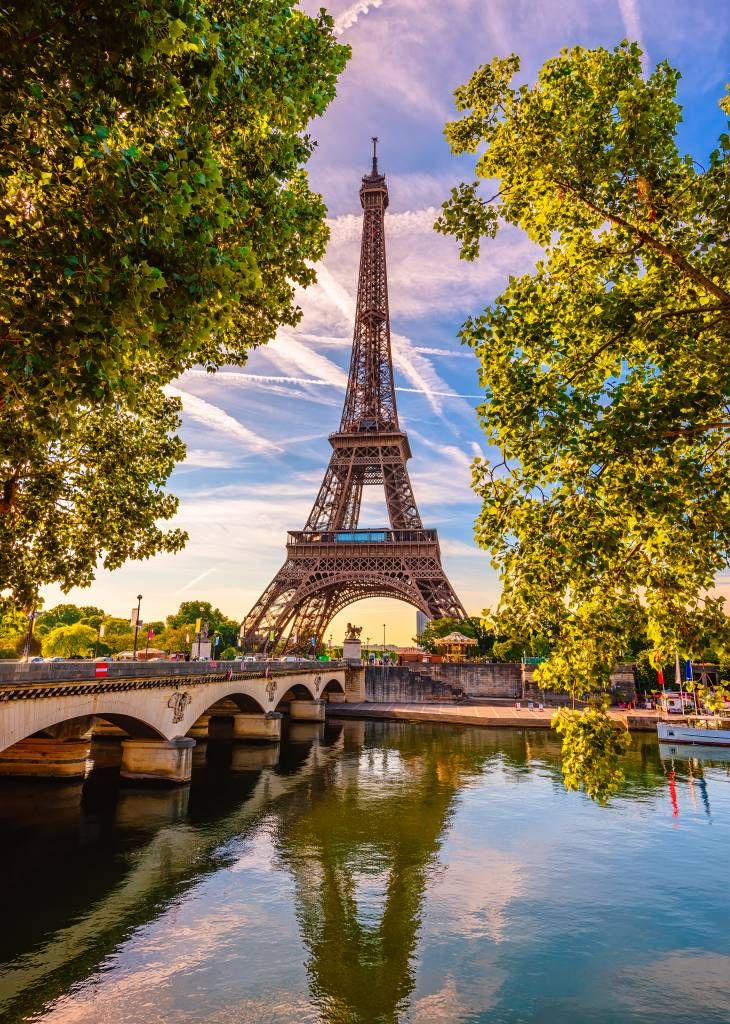 Eiffel Tower and the Seine