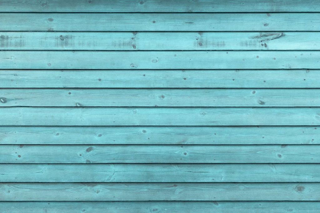 Blauw geverfd hout