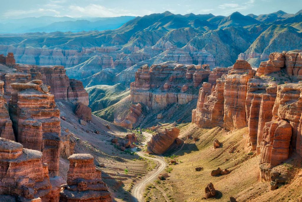 Charyn Canyon in Zuidoost-kazachstan