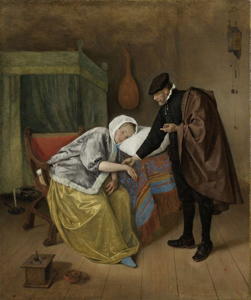 De zieke vrouw