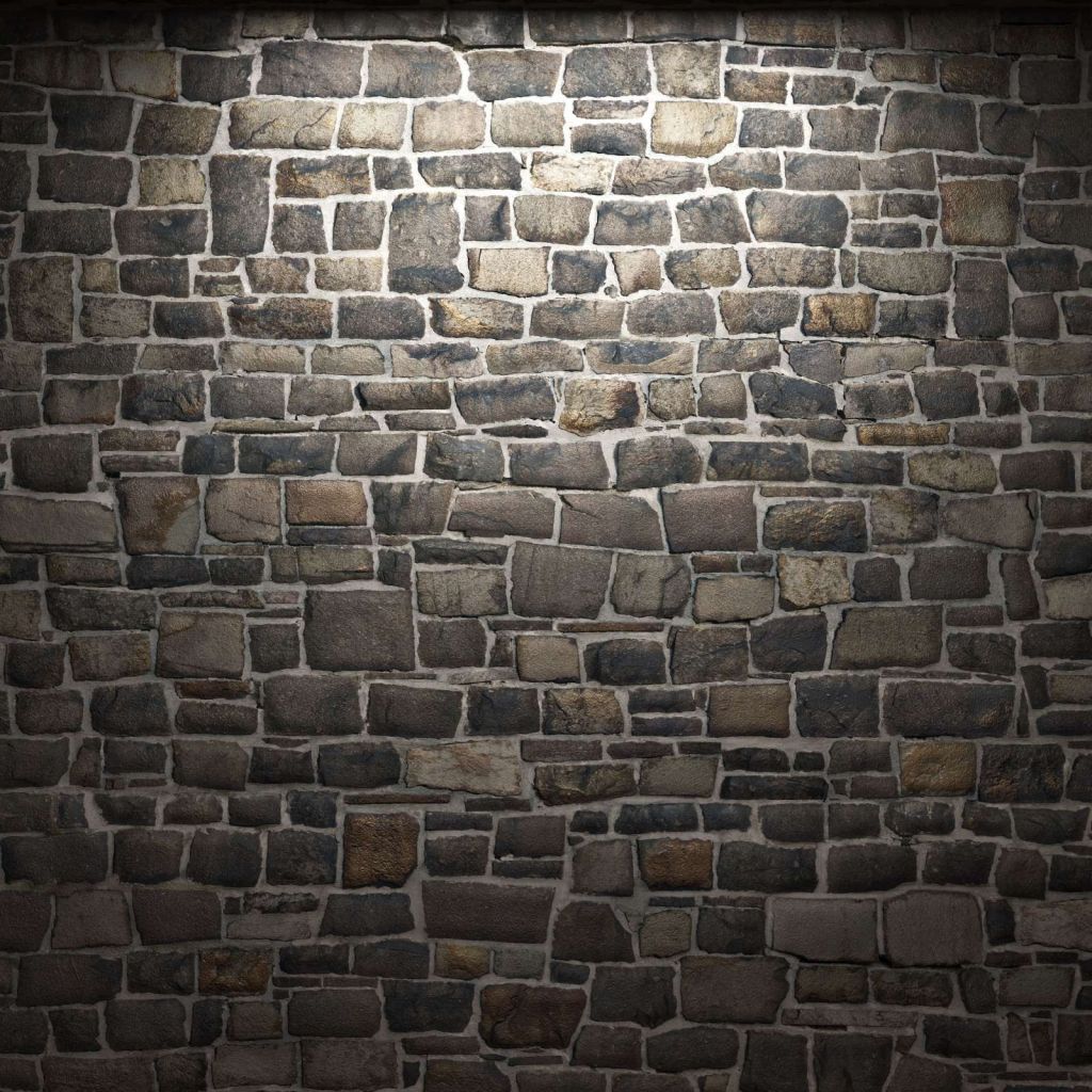 Donkere stenen muur