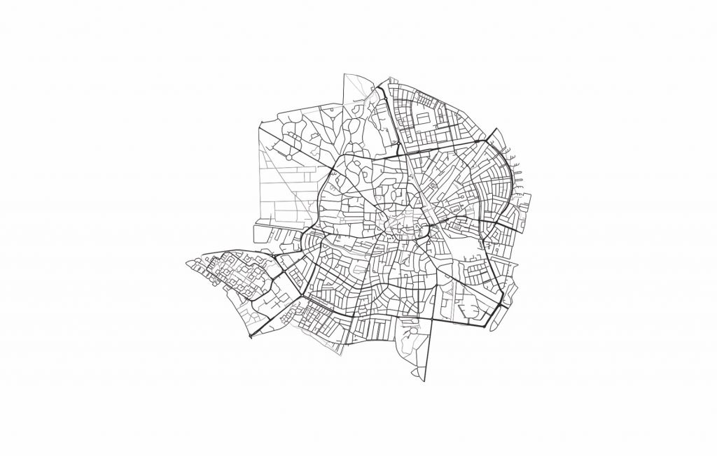 Map of Hilversum, white