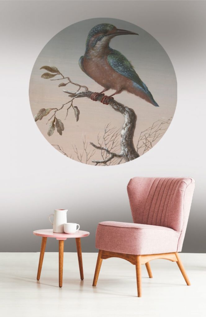 Wallpaper circle Kingfisher