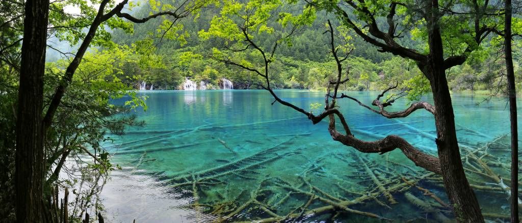 Colourful lake