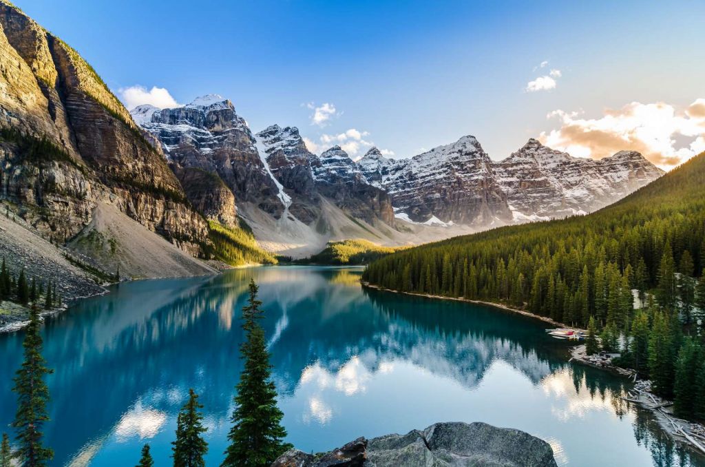 Meer in de Canadian Rockies