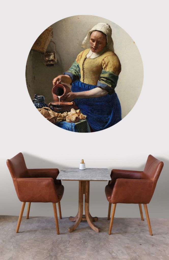 Wallpaper circle Milkmaid