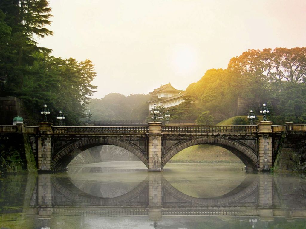 Nijubashi brug in Tokyo