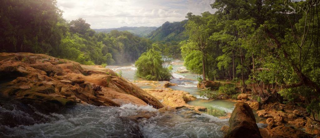 Prachtige waterval in Mexico