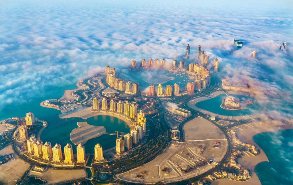 Qatar vanuit de lucht