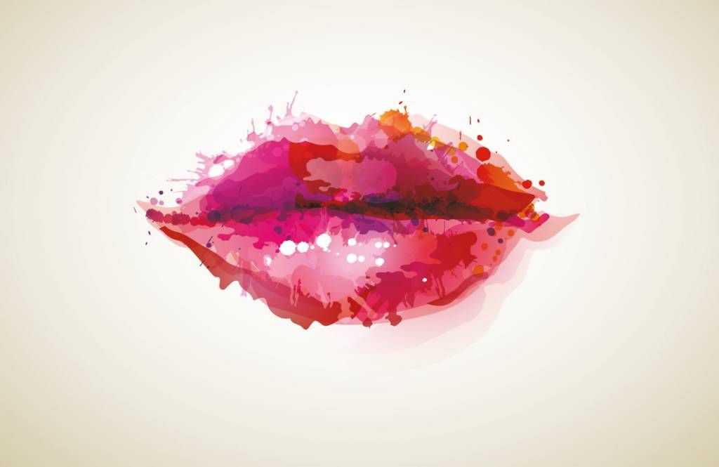 Red women's lips