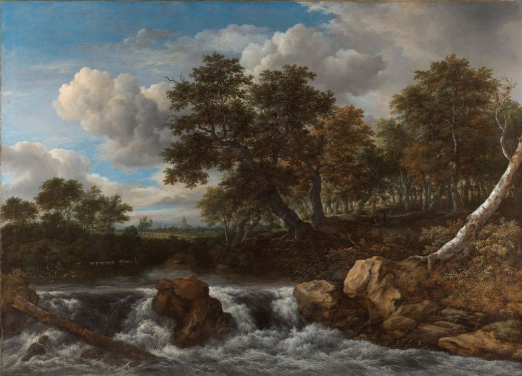 Landscape with waterfall