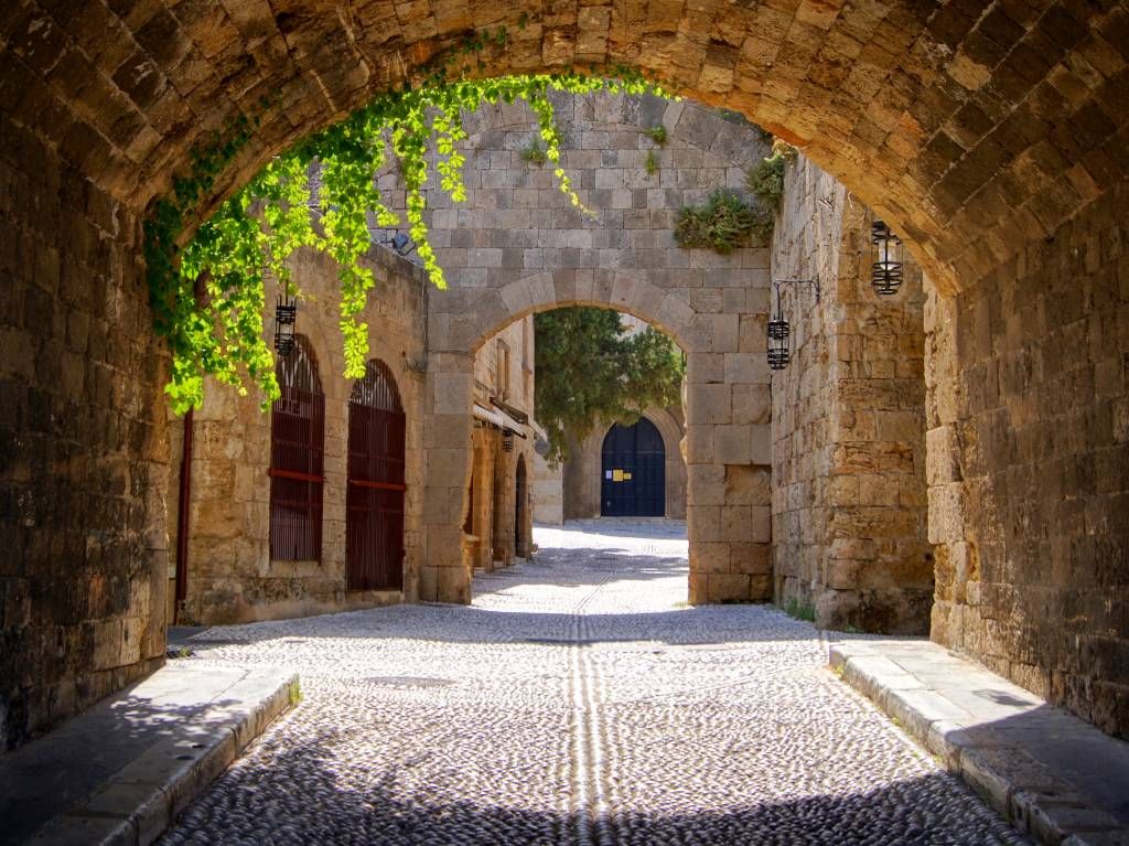 Street with arches