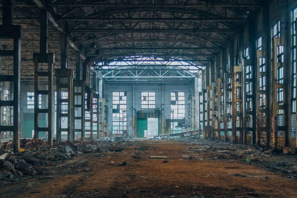 Verlaten fabriekshal